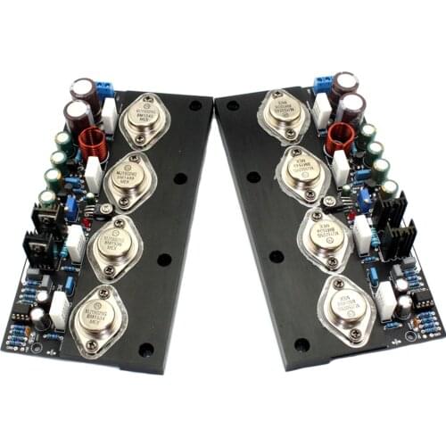 One Pair 20W Class A MJ15024 MJ15025 No Feedback Full DC Pure Power Amplifier Board YJ00317