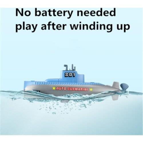 24cm Wind Up Submarine Bath Toy Pool Diving Toy For Baby Toddler Boys Kids Teen