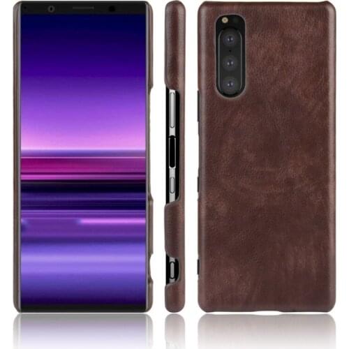 For Sony Xperia 5 ShockProof luxury PU Leather Hard Back Cover Case For Sony Xperia5 Phone Case