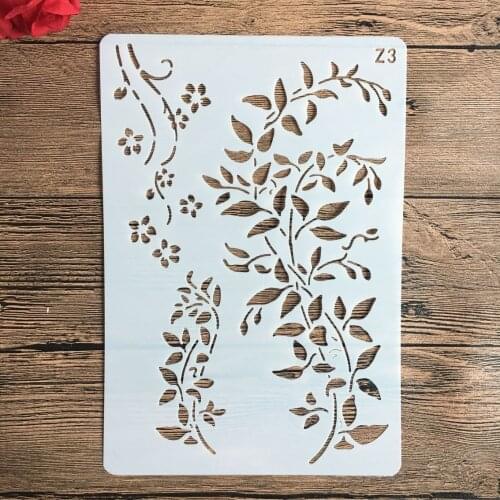 26*18cm Leaves Flowers Stencils DIY Craft Layering Stencils For Walls Painting Scrapbooking Stamping Stamp Album Decorative