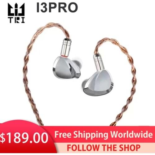 TRI I3 Pro HiFi Planar Magnetic+Composite 8MM DD+BA In Ear Earphone 2PIN 0.78MM 7050 Aviation Aluminum Alloy Update IEM TRI I3