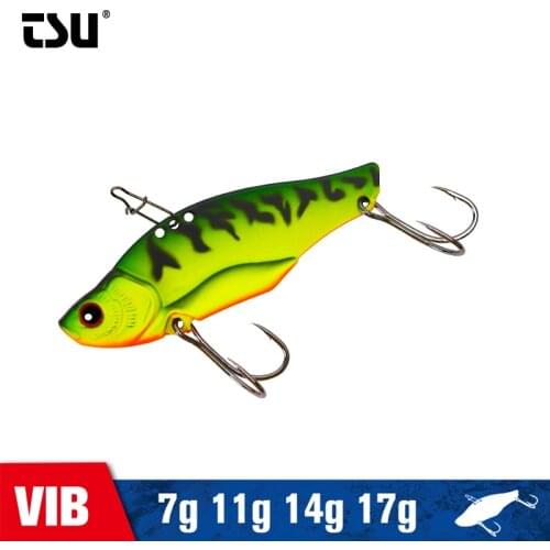 TSURINOYA TEPAN VIB Metal Lure GOBLIN 7g 11g 14g 17g Winter Hard Bait Lake Pike Bass Jerkbait Full Swimming Layer Sinking Lure