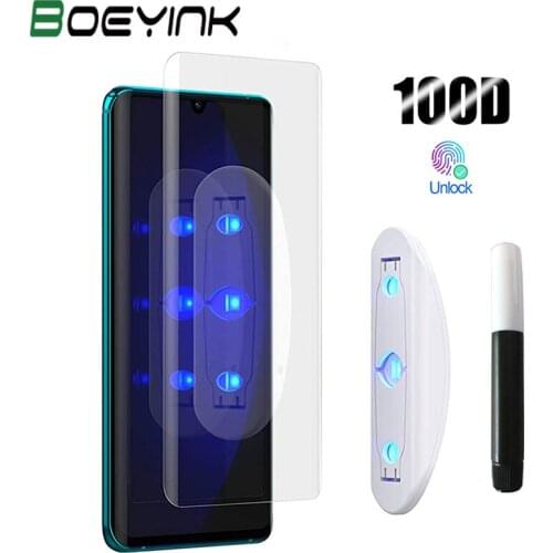 Lamorniea 100D UV Screen Protector For Xiaomi Mi 11 Pro Full Glue Tempered Glass For Xiaomi CC9 Mi Note 10 Mi 10 Pro Lite Glass