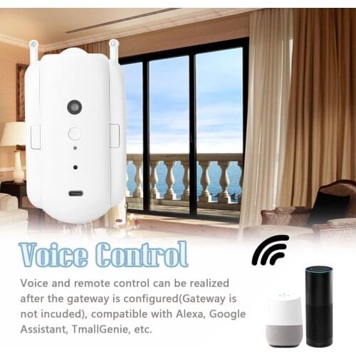 Tuya Smart Curtain Switch-Robot Wireless Automatic Curtain Opener Robot Rod Switch Electric Motor Support Alexa Google Home