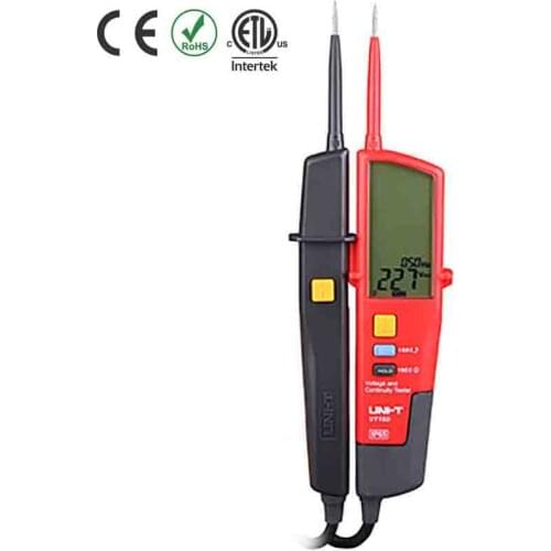UNI-T UT18D Auto Range Voltage Meter Continuity Tester with LCD Backlight Date Hold RCD Test and Self-inspection Detector