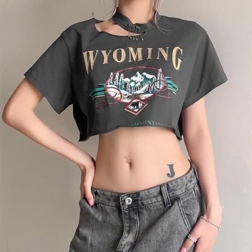 Womens Letter Printed T-Shirt Summer Short Sleeve Round Neck Loose Tops Elegant Skin-Friendly T-shirt Womens Short