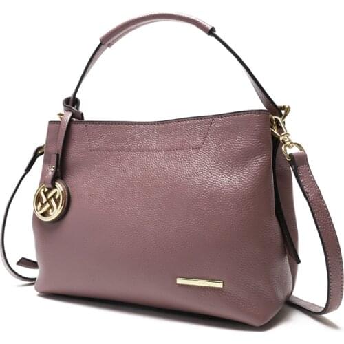 Genuine leather womens handbag Large capacity premium quality real leather shoulder bag of Famous Brand