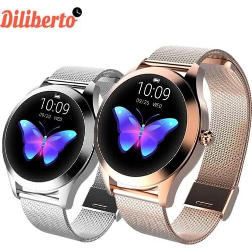 Diliberto KW10 Smart Watch Women Heart Rate Monitoring IP68 Waterproof Sports Fitness Bracelet Smartwatch for Android IOS