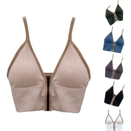 Women Yoga Striped Crop Tops Slim Fit Strap Tanke Top Women Built In Bra Off Shoulder Sleeveless Versatile Camisole