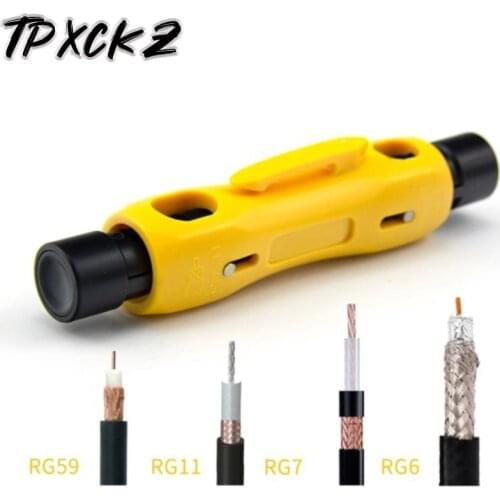 1pc Coaxial Cable Wire Pen Cutter Stripper Hand Stripping Pliers Tool Electrician Repair Tools High Quality