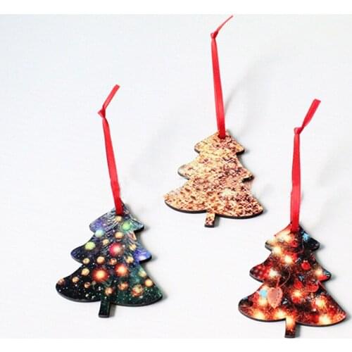 100pcs/lot Blank Sublimation Christmas Decoration Pendant for Sublimation INk Transfer Printing Heat Press DIY Gifts Craft Print