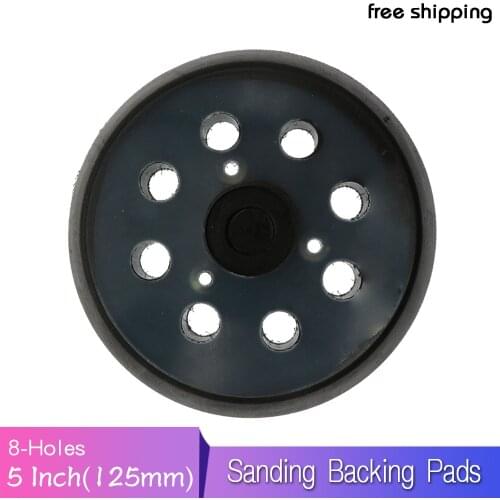 5 Inch 8 Holes 125mm Hook Loop Sanding Backing Pad Electric Makita Orbital Sander Sanding Discs Porter Cable Backup Pad