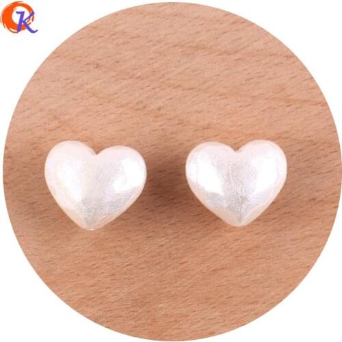 Cordial Design 100Pcs 17*20mm Acrylic Beads/DIY Making/Imitation Pearl/AB Effect/Jewelry Accessories/Hand Made/Earring Findings