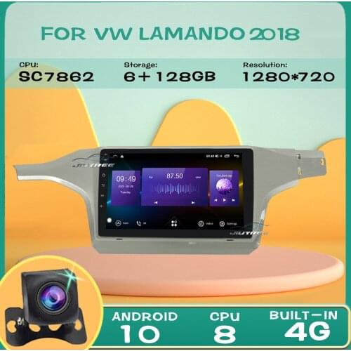 2 din 6+128G Android 10.0 Car Radio Multimedia Player For Volkswagen Lamando 2018 Car Video GPS Navigation Stereo receiver 2DIN