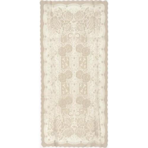 Knitting Board Patterned Console Cover Sultan Cappucino