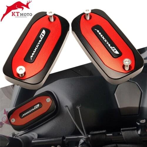 For SYM MAXSYM TL 500 Maxsym TL500 2020-2021 Motorcycles High quality CNC Front Brake Reservoir Fluid Tank Oil Cup Cover