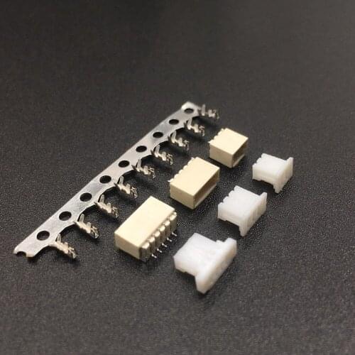 10 sets SH1.0 1.0mm 2P 3P 4P 5P 6P 7P 8P 9P 10P Horizontal SMD Connector Socket plug+Terminals Connector
