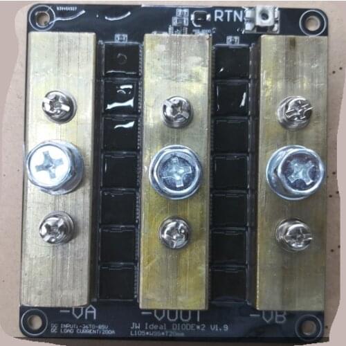 Ideal diode 0.21 milliohm-85V-250A base station redundant power supply battery switching module