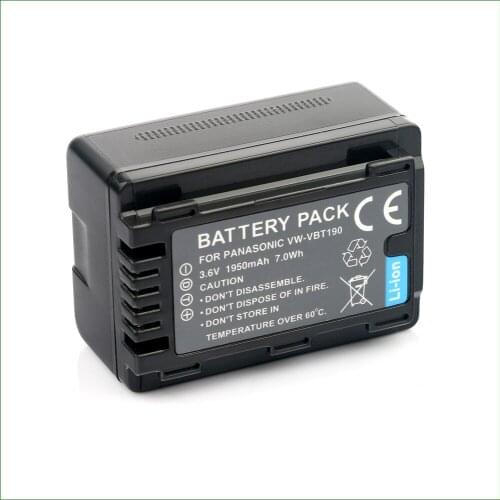 LANFULANG VW-VBT190 VW VBT190 rechargeable Battery Camera Batteries for Panasonic HC-VX980 HC-W580 HC-V180 HC-V380 HC-WXF995