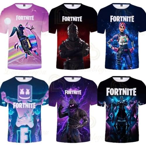 Summer Tee Game Fortnite 3D Print Men Women Children T Shirt Boy Girl Kids Cool T-shirt Tops Short Sleeve Fashion Clothing