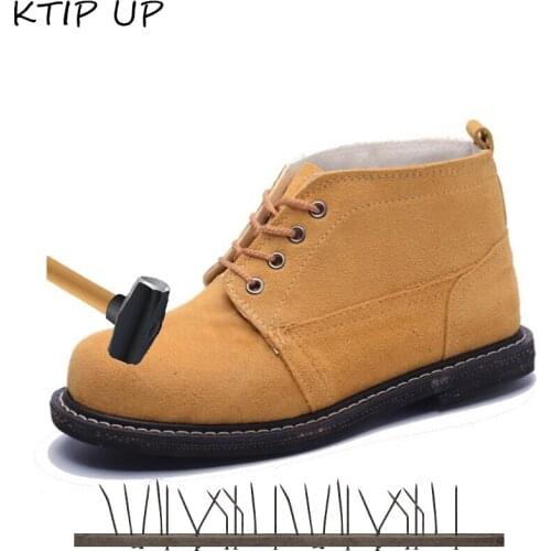 Men Safety Shoes Steel Toe Shoes Anti-smashing Anti-puncture Construction Work Shoes Boots Anti-slip Breathable Security Shoes