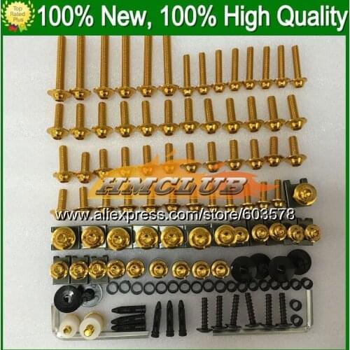 Fairing bolts full screw kit For KAWASAKI NINJA ZX7R 96 97 98 ZX-7R ZX750 ZX 7R 1996 1997 1998 1999 CL36 Nuts bolt screws Nut