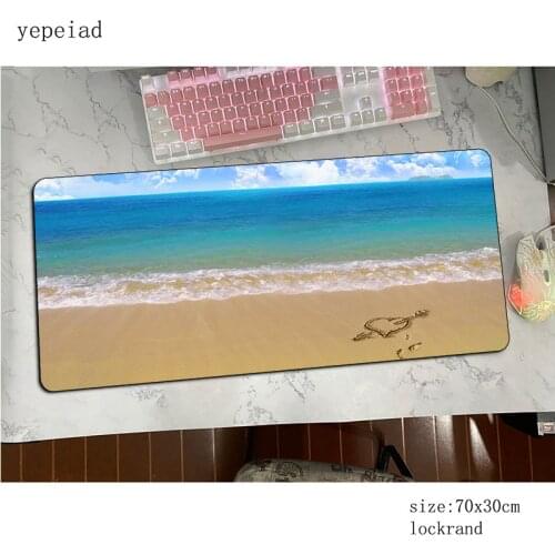 Beach Palm mousepad 700x300MM gaming mouse pad big gamer mat Popular game computer desk padmouse keyboard best seller play mats