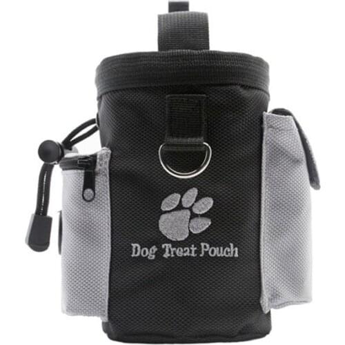 Pet Dog Food Container Puppy Obedience Agility Bait Food Treat Snack Bag Drawstring Carries Training Waist Bag Pet Supplies