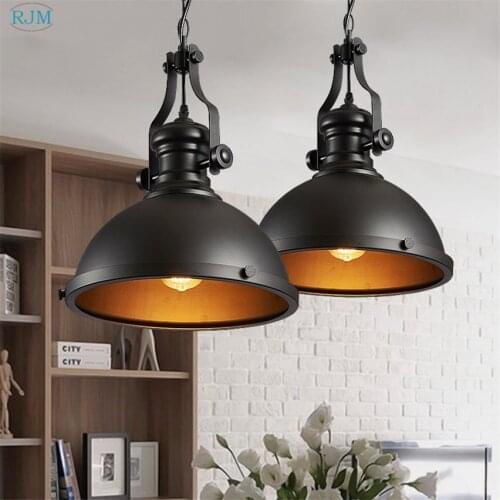 Industrial Style Loft Iron Pendant Lights Retro Simple Hang Lamps for Restaurant Warehouse Bar Kitchen Home Lighting Fixtures