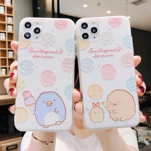 Silicone TPU Case For Samsung Galaxy A50 A70 A40 A71 A51 A31 A41 S20 Ultra S10 S8 S9 Plus 3D Emboss Cartoon Sumikko Gurashi Case