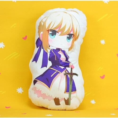 Japan Anime DATE A LIVE Tokisaki Kurumi Sakura Saber Cartoon Toys Plush Pillow Soft Stuffed Office Backrest Cushion Sofa Decor