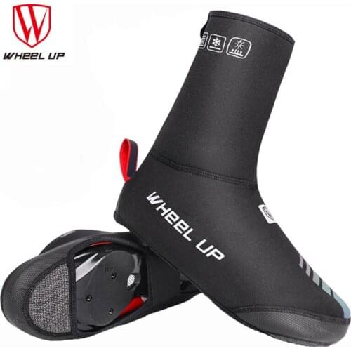 WHEEL UP Winter Waterproof Cycling Shoe Cover Reflective Bike Shoe Covers Cold-proof Warmer Bicycle Overshoes Boot Covers