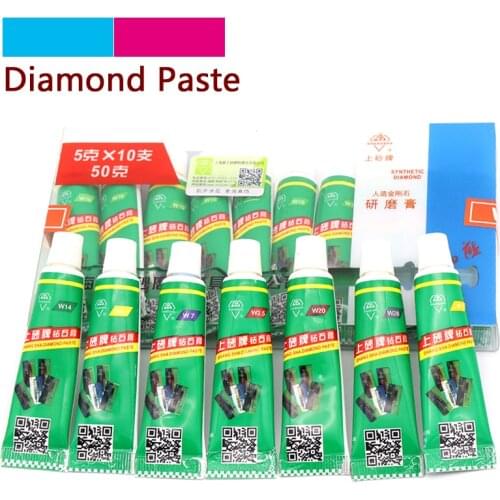 1pcs Diamond Grinding Polishing Paste W0.5-W40 Needle Tube Paste Lapping Compound Metal Jade Amber Buffing Abrasive Tools