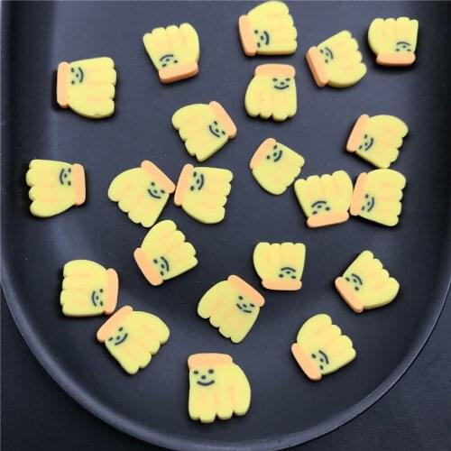 60g Banana Polymer Clay Slices Sprinkles for Kids Diy,Craft/Nail Art/Scrapbook Decoration,Filler Polymer Clay Embellishment