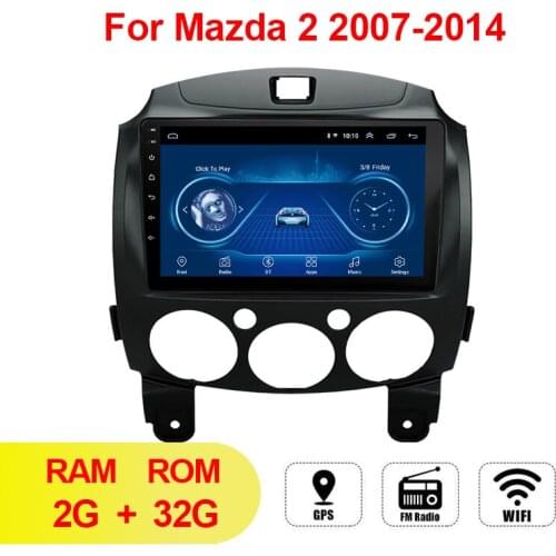 9 inch 2 Din Car Radio Multimedia Video Player for Mazda 2 2007-2014 Android 9.1 Autoradio GPS Navigation Stereo Player Wifi