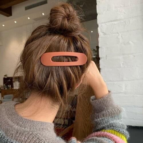 Bb clip headdress duckbill clip frosted bangs clip wild girl hairpin net red ins broken hair hairpin clip