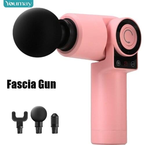 Youmay Electric Mini Massage Gun Deep Tissue Massager Body Neck Muscle Vibration Relaxation Pain Relief Therapy Fascia Gun