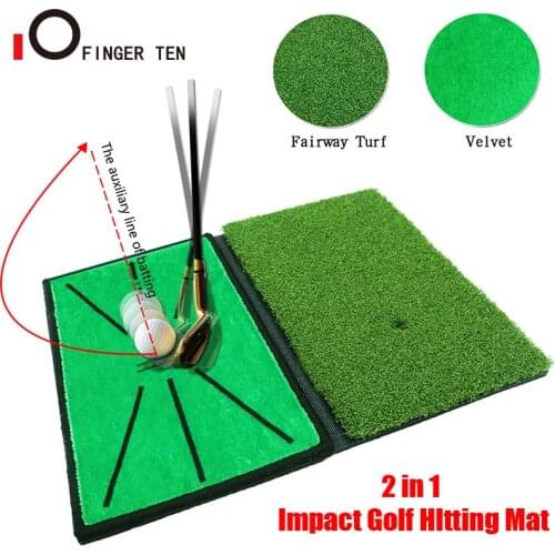 Hot Upgrade 2 in 1 Impact Golf Hitting Mat Turf Synthetic Training Mats for Correcting Hitting Posture Routine Practice