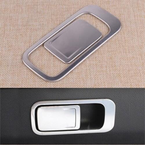 DWCX Stainless Steel Chrome Car Glove Box Handle Cover Trim Sticker Stainless fit for VW Tiguan MK2 20162017 2018 2019