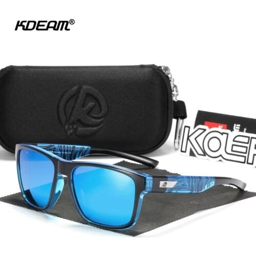 KDEAM High Quality Polarized Sunglasses Men Very Cool Sport Style Sun Glasses Light Eyeglasses Frame Male UV400 Goggles A67