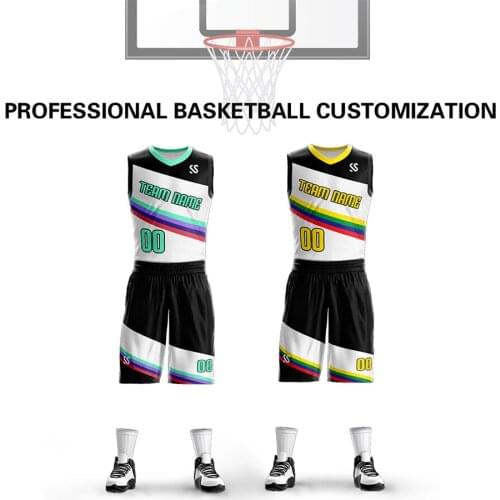 Custom Men Kids Basketball Jersey Sets Uniforms kits Child Sports clothing basketball jerseys shorts shirts Quick Dry Big Size