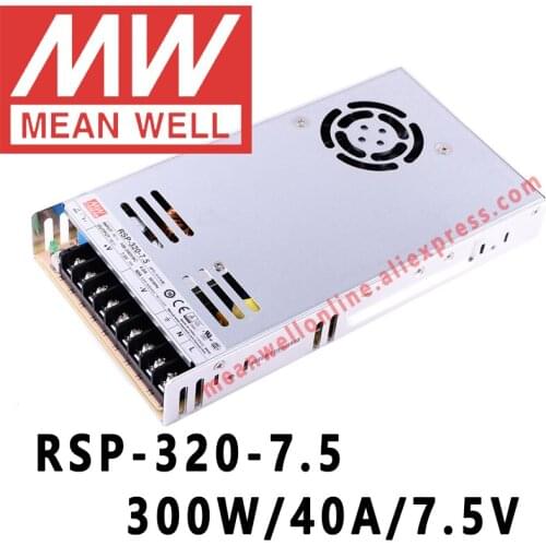 Mean Well RSP-320-7.5 meanwell 7.5VDC/40A/300W Single Output with PFC Function Power Supply online store