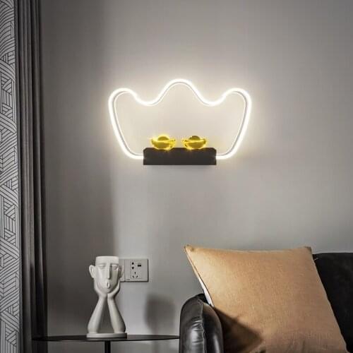 Nordic Bedroom Living Room Wall Lamp Simple LED Bedside Lamp Home Indoor led Wall Light Modern Aisle Staircase Bathroom Lighting