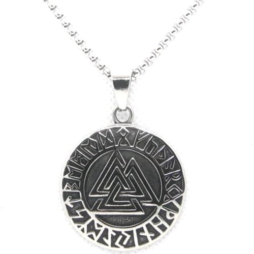 Rany&Roy Newest Vikings triangle Pendant 316L Stainless Steel Jewelry Party Pendant