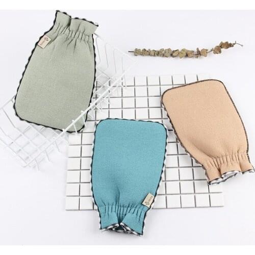 New Korea Tape Back Brush Scrub Gloves Exfoliating Body Towel Massage Shower Scrubber Exfoliating Sponge Wash Bath Gloves