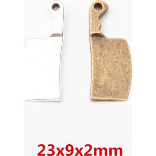 New 35 pcs Zinc alloy kitchen knife pendant DIY charm Fashion Bracelet Necklace Jewelry Accessories 5877