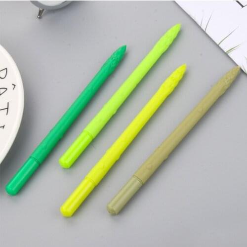 50PCS After Rain Bamboo Shoots Gel Pen Creative Plant Black Water-based Paint Pen Students Stationery Wholesale