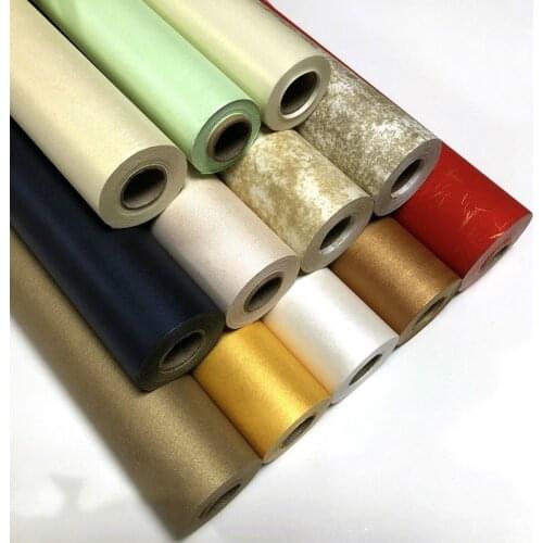 Rolling Ripe Xuan Paper Chinese Colorful Gold Foil Xuan Paper with Silk Texture Calligraphy Painting Practice Rice Paper