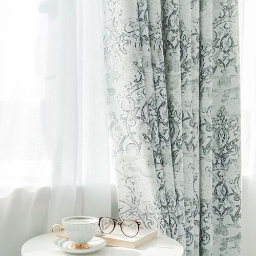 Curtains for Living Room Dance Baroque-Modern Simple Curtains for Bedroom Jacquard Fabric Draperies High Shading Window Drapes