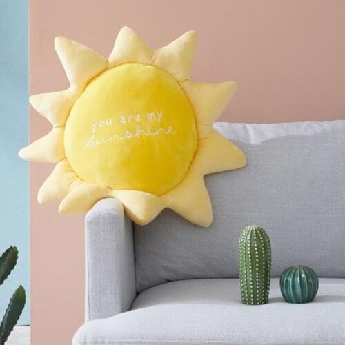 Cute creative rainbow sun cloud plush toy stuffed sun cloudy natural weather soft doll home decoration pillow kids toys